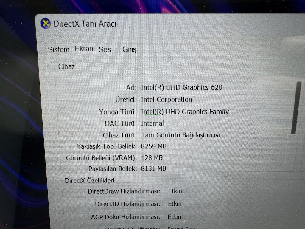 DELL İ5 8. NESİL 16 GB RAM 256 NVME DOKUNMATİK - 8
