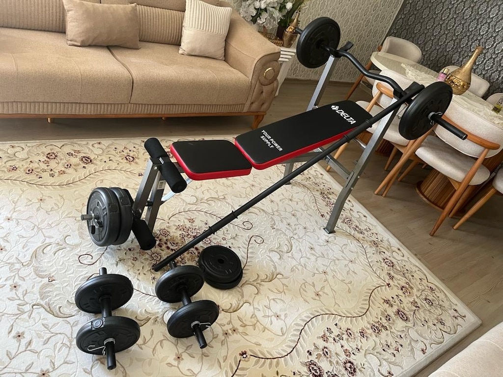 bench sehpası ve halter seti