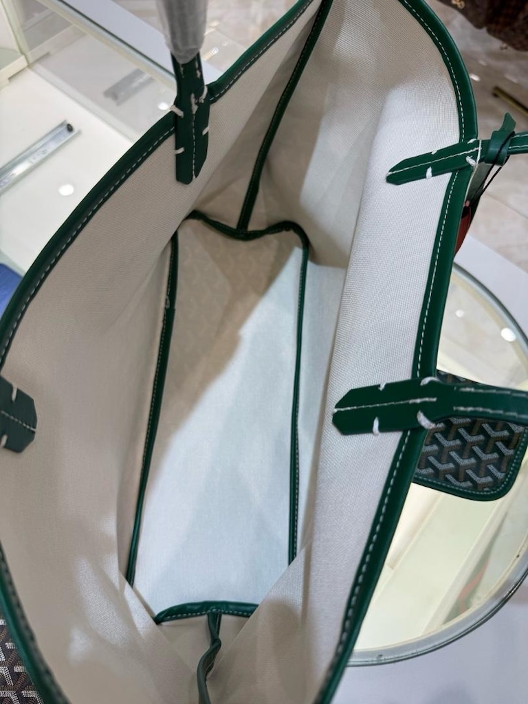 Goyard Saint Louis Tote Bag Yeşil SIFIR - 11