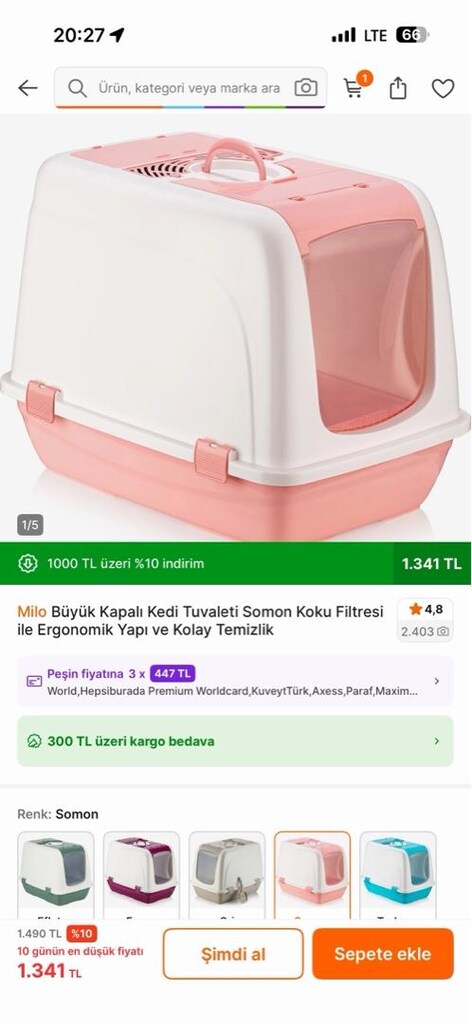 BÜYÜK BOY KEDİ TUVALETİ - 4