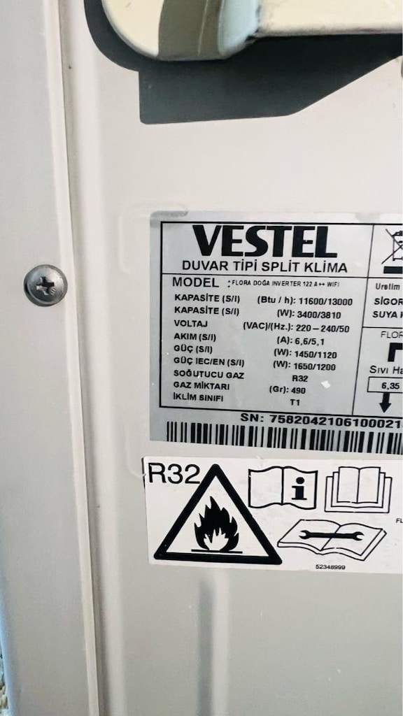 vestel klima a++ r32 wifi 12000 - 9