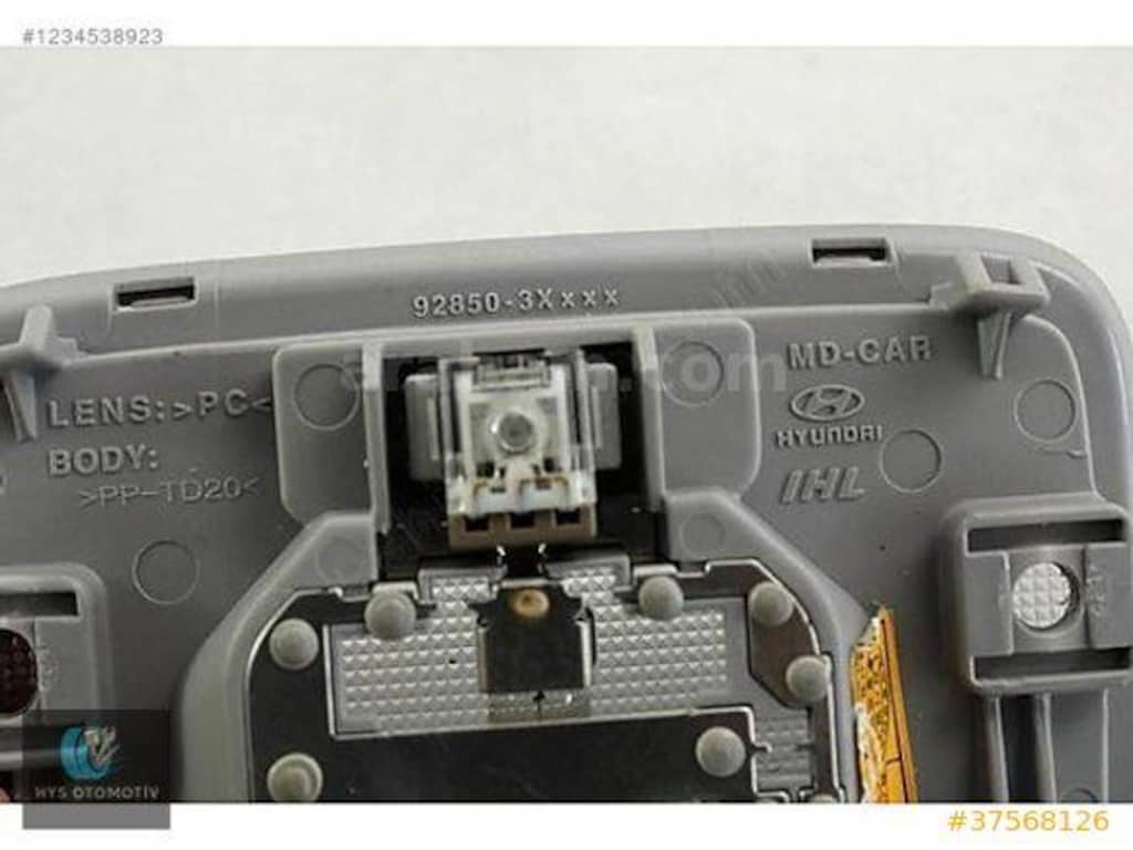ORJİNAL TAVAN LAMBASI HYUNDAI i30 2012-2016 92850A6000TX - 2