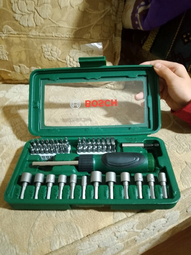 Bosch marka cırcırli lokma tornavida ve alyan takımı 46 parça - 5