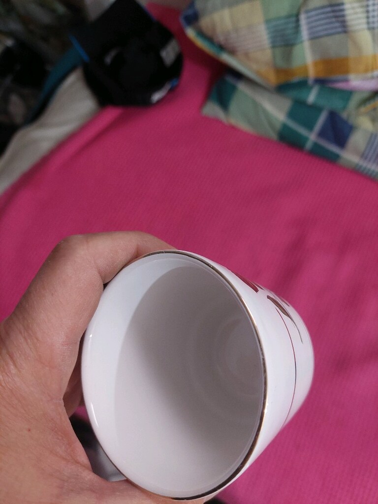 Vintage Ülkü seramik fincan bardak. Herhangi bir deformesi yoktur. - 8