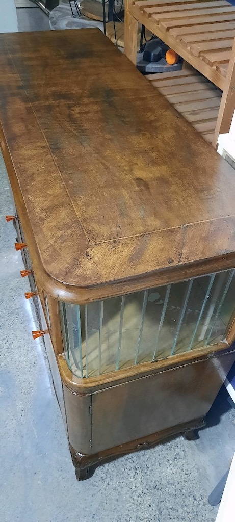 42 cm 90 cm 110 cm ahşap tarihi antika konsol - 4