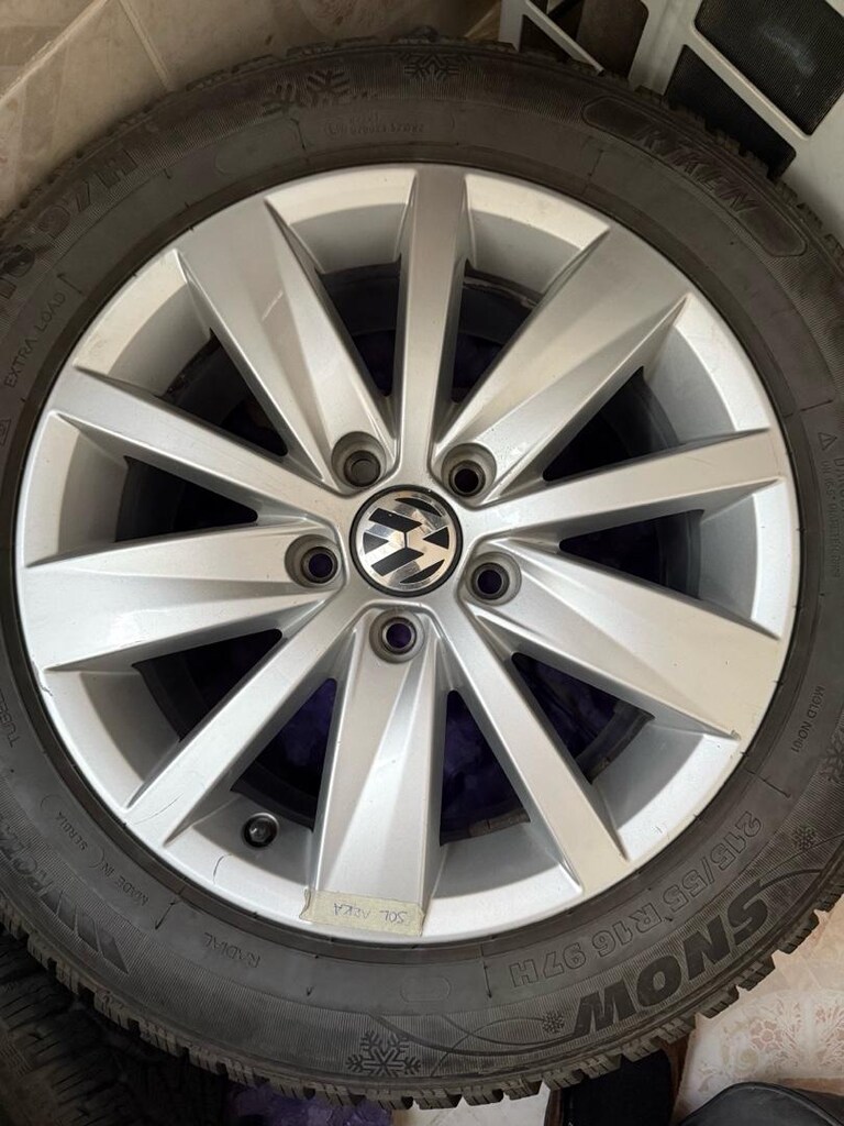 Passat B7 çıkma orijinal 16” jant ve kışlık lastik - 5