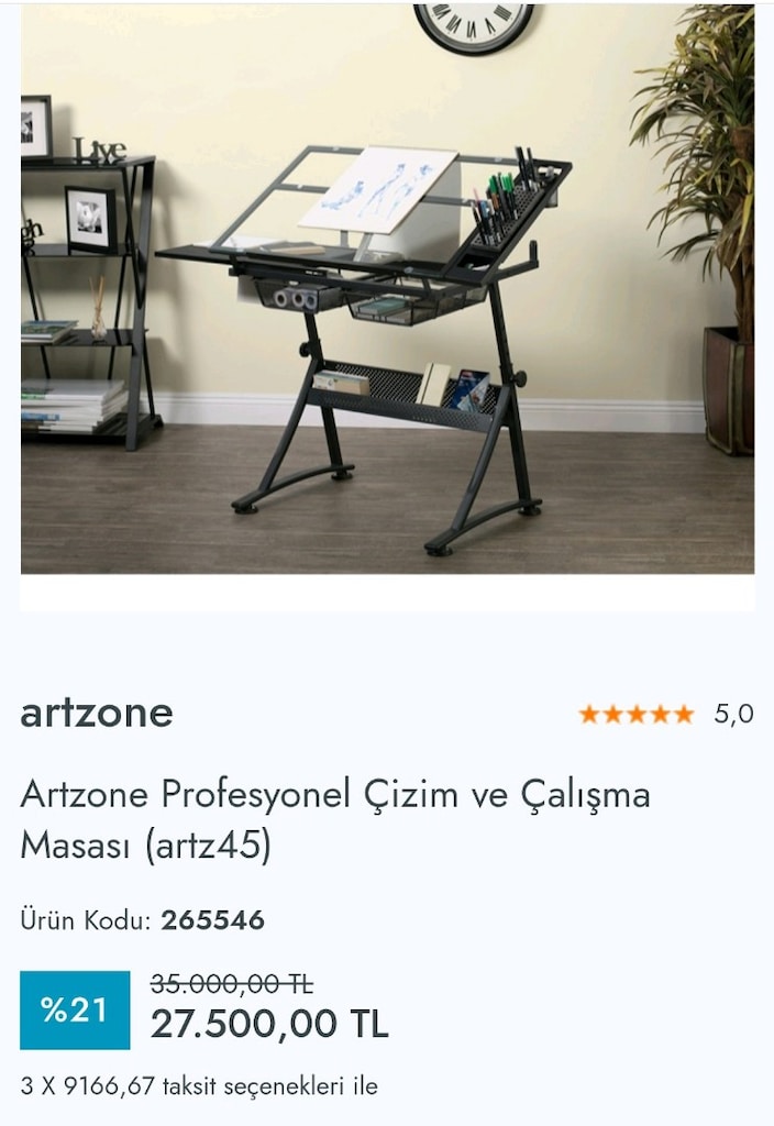 Artzone Profesyonel Çizim Masası - 8