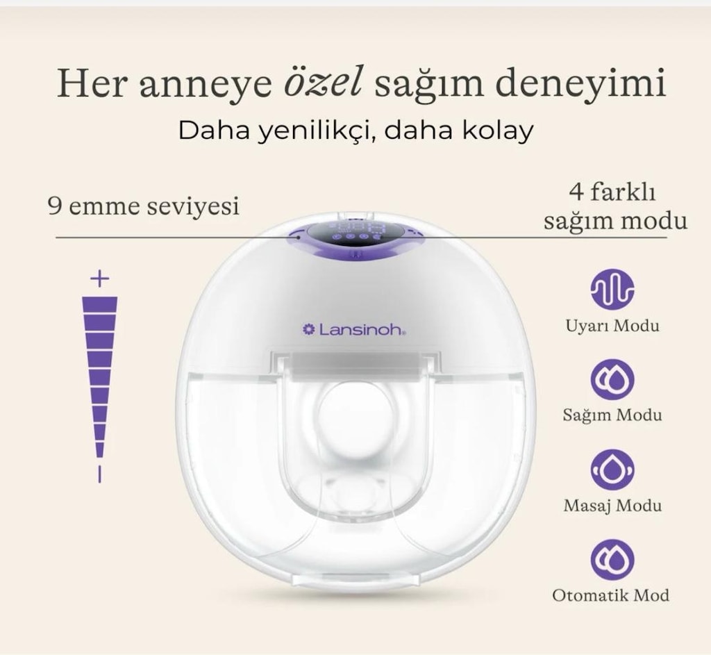 Lansinoh tekli giyilebilir göğüs pompası - 3