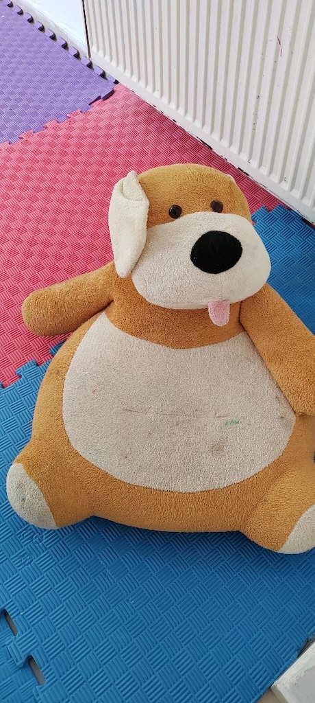 Büyük Peluş Köpek Koltuk – Çocuk Oturma Minderi – 2. El - 2