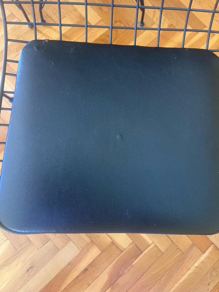 4’lü Siyah Deri Metal Sandalye - 5