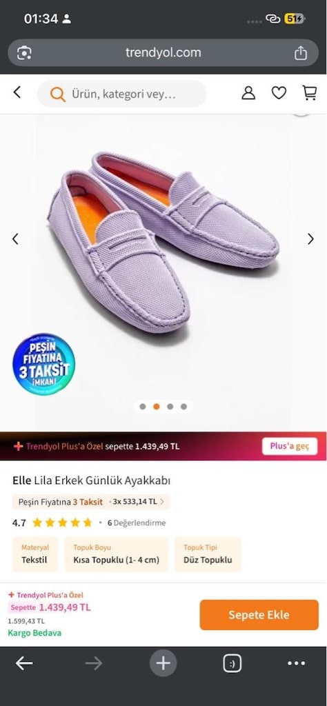 yazlık erkek ayakkabı 43-44 - 2