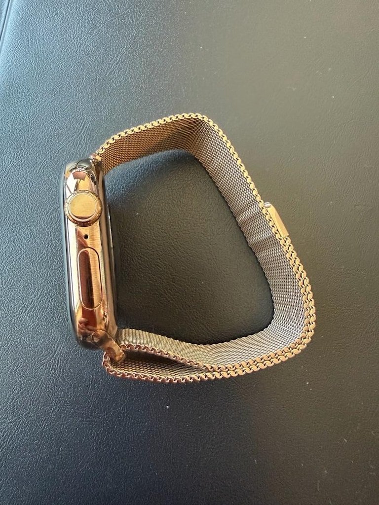 Apple Watch Milano Loop Altın Orijinal Kordonlu - Garantili - Temiz - 4