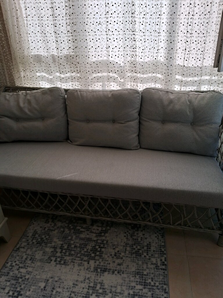 Rattan 3+1+1+masa bahçe balkon mobilyası(masa80-150)beş kişilik - 3