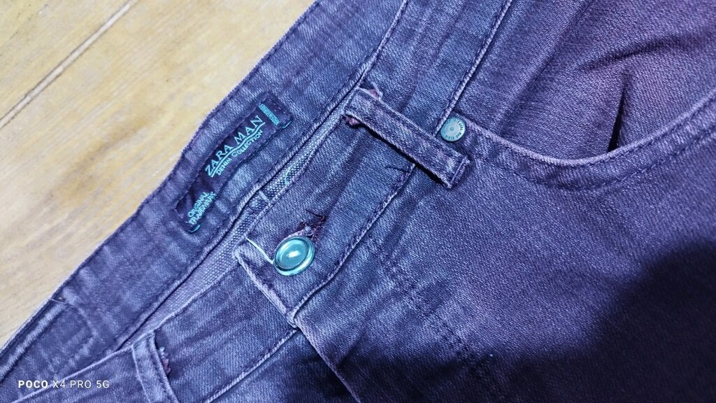 #Zara jeans pantolon.Eni çekilince 45  Boyu 95 Paça 17.5??? - 2