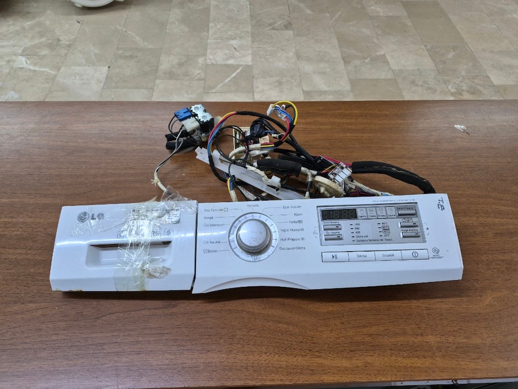 LG F12B8TDP Çamaşır Makinesi Anakart Beyin Kablo Tesisatı - 2