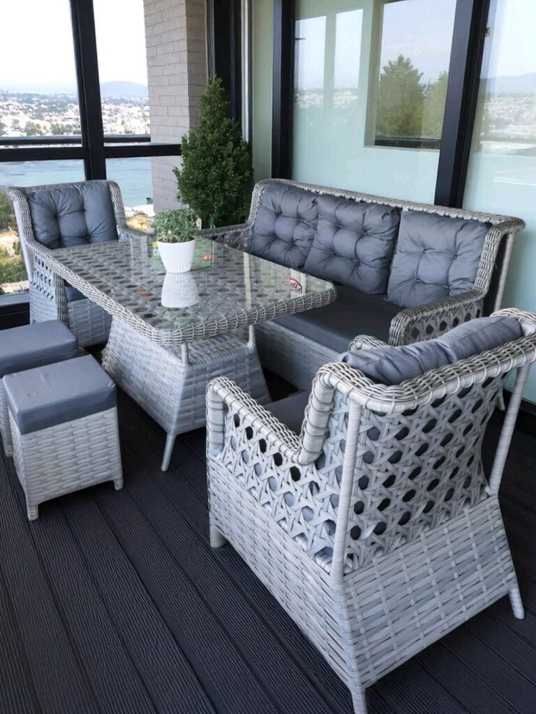 balkon takımı, bahçe mobilyası, koltuk takımı - 9