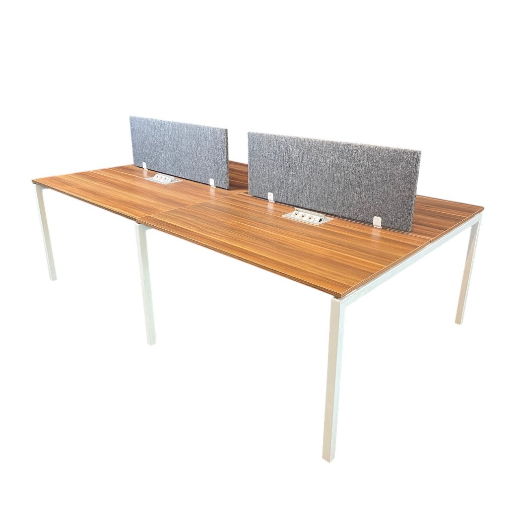 ATOM OFİS- SES YALITIMLI DATAPORTLU 4'LÜ MDF WORKSTATION (SIFIR) - 4