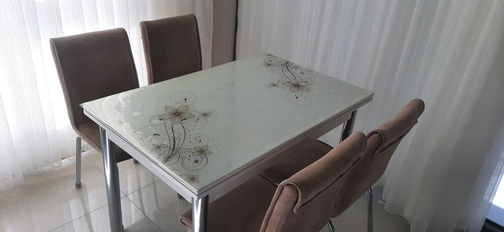 Ankara Çubuk'ta Tertemiz Mutfak Masası 110x70cm ve 4 tane sandalye - 13