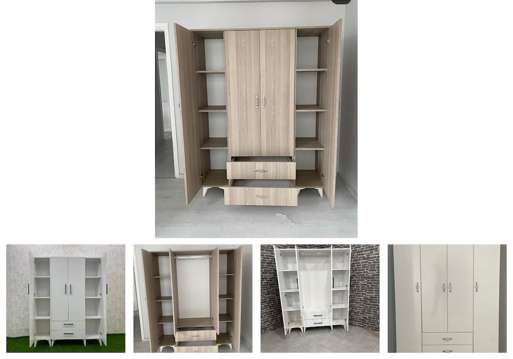 4 kapaklı elbise dolabı hfhbrhawin - 2