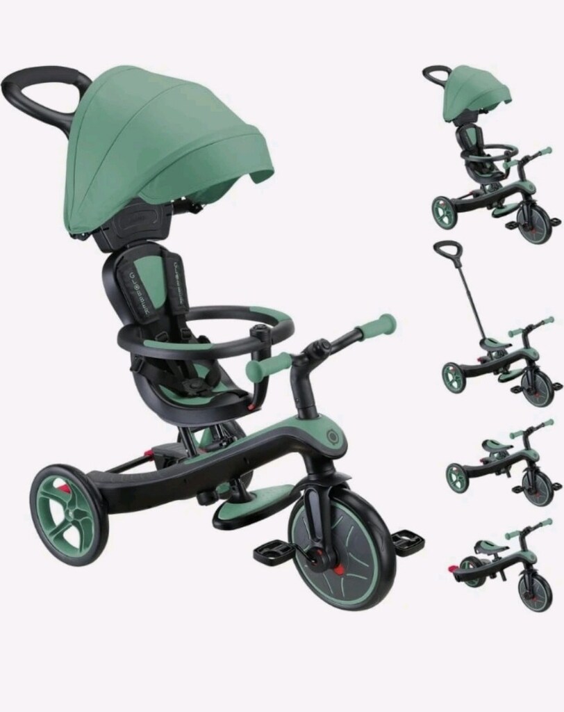 Globber Explorer 4in1 Trike Bisiklet Zeytin Yeşili Erkek Çocuk - 7