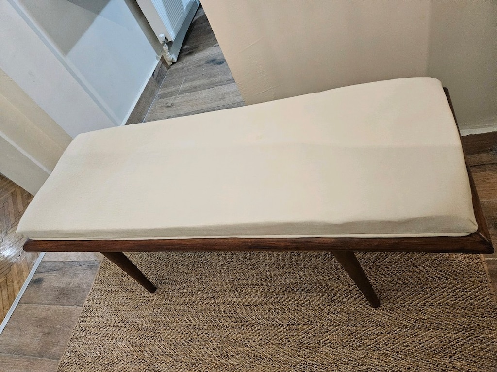 ahşap ayaklı bench tabure puf - 2