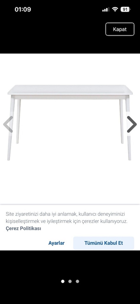 Vivense mutfak masası takımı - 4