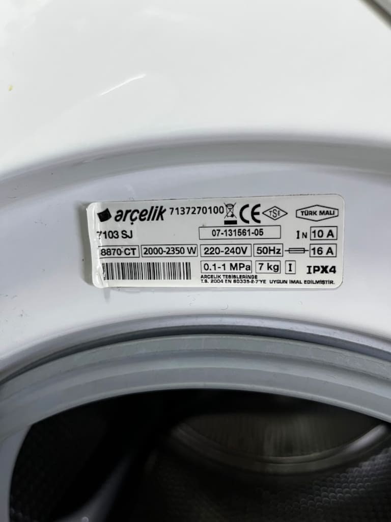 ARÇELİK 7103 SJ 7 KG ÇAMAŞIR MAKİNESİ A+ 3 AY GARANTİLİ - 5