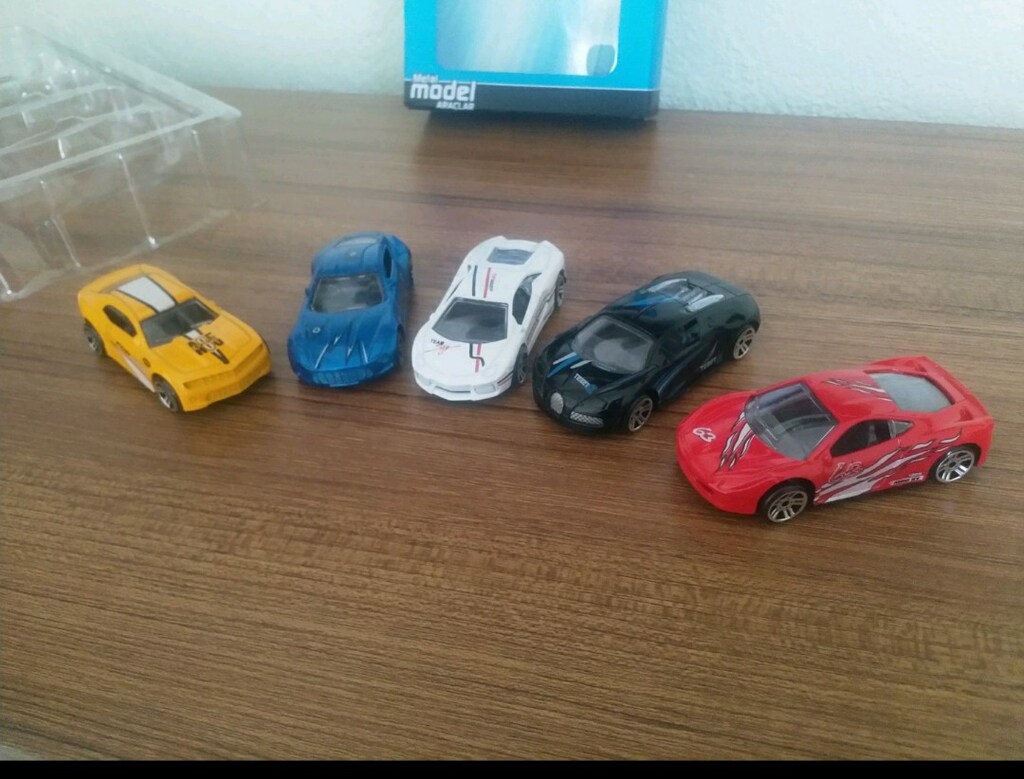 METAL MODEL SPOR ARABA ÇEK BIRAK 5 Lİ SET - 5