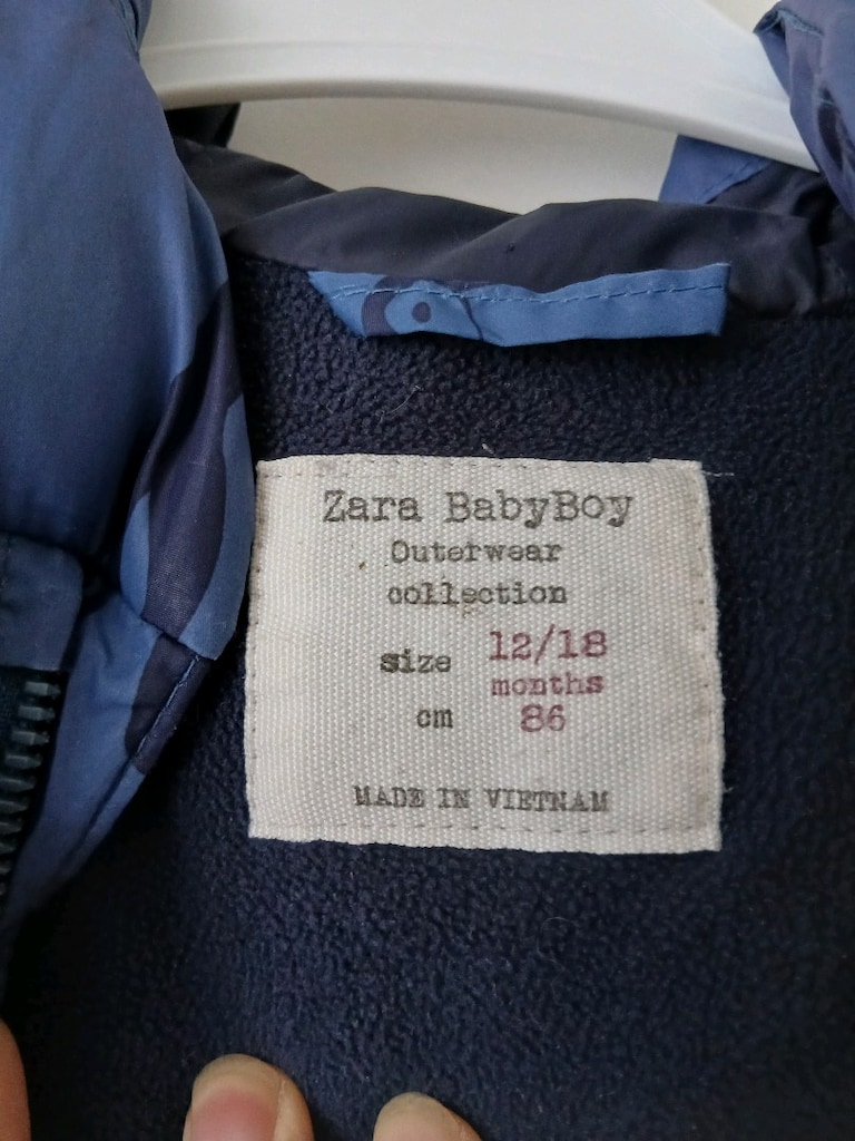 Zara BabyBoy Erkek Su İtici Penguen Desenli Şişme Mont(12-18 Aylık) - 9