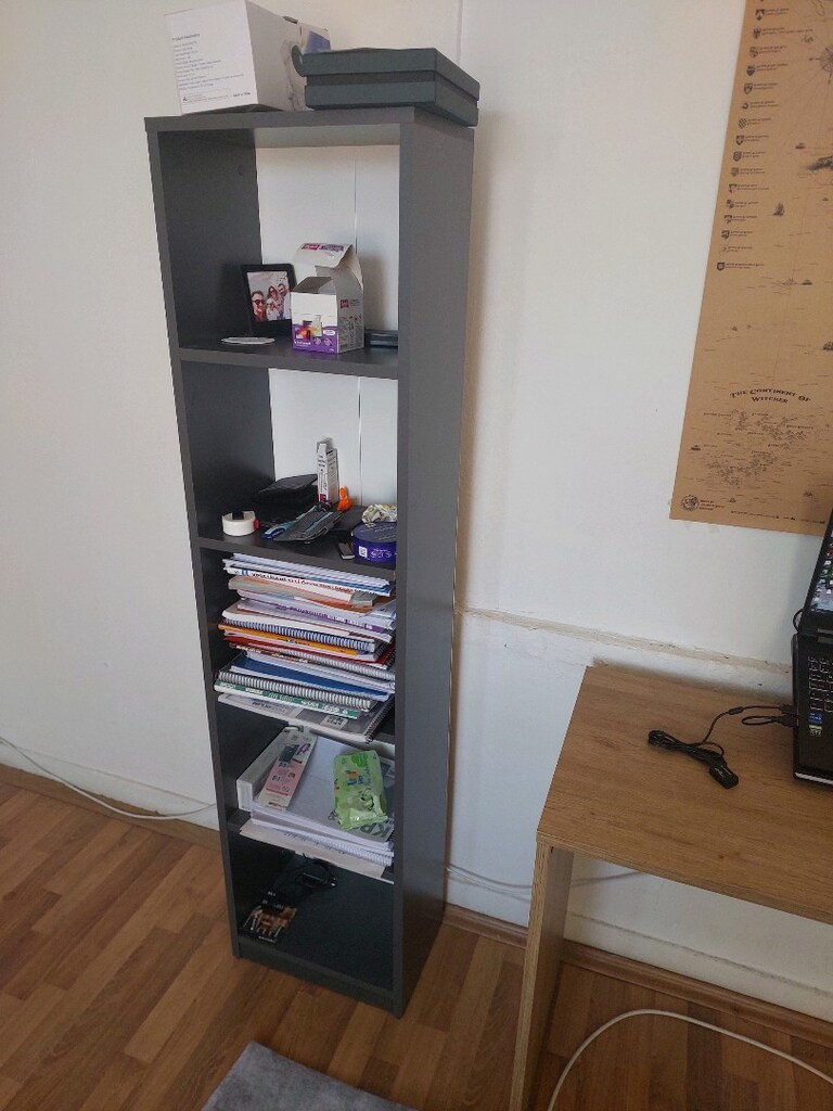 Üç Parça Çalışma masası + kitaplık + duvar rafı - 2