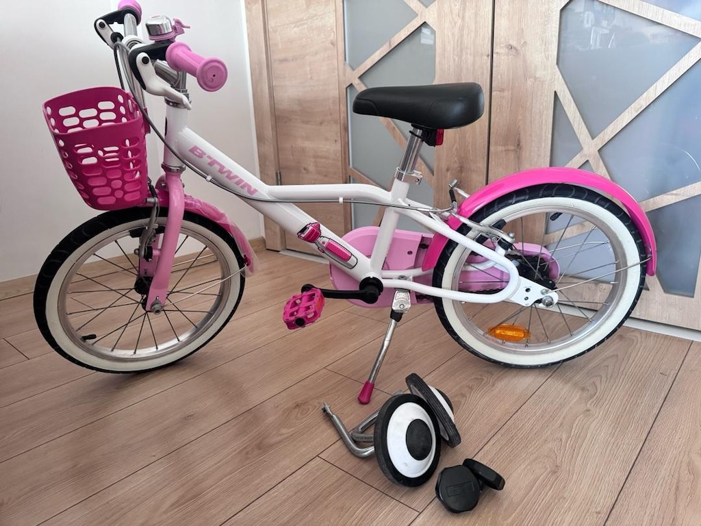 decathlon çocuk bisikleti 16 inç 500 doctor girl orjinal B’Twin 4-7yaş - 2