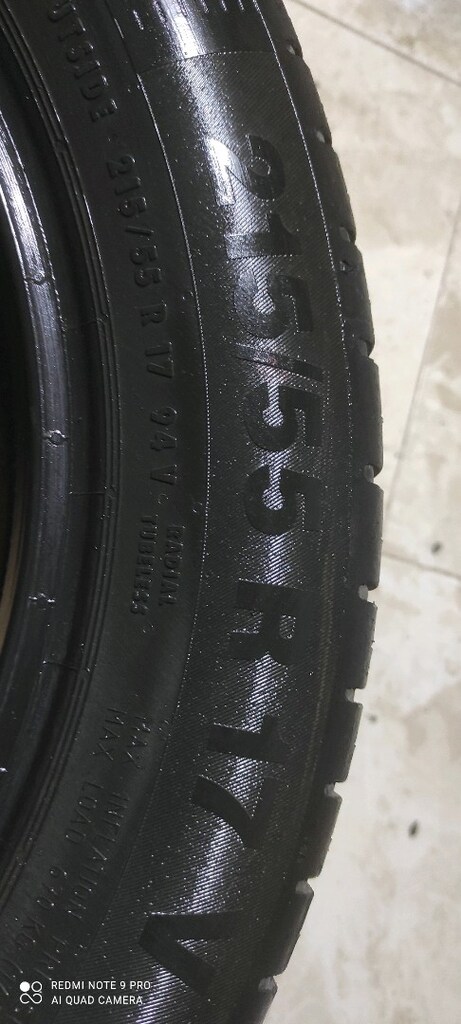 215/55/17 YAZLIK CONTİNENTAL DİŞLER GAYET İYİ 2 ADET FİYATI 3150 tl - 3
