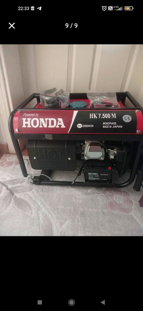 220 Volt Benzinli Jeneratör 3.5 (KVA) 5 Beygir Pazarlık Cüzi miktar - 9