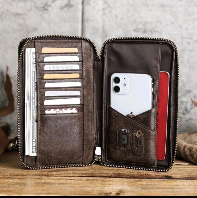 CONTACTS ORIGINAL LEATHER CROSS BELT BAG