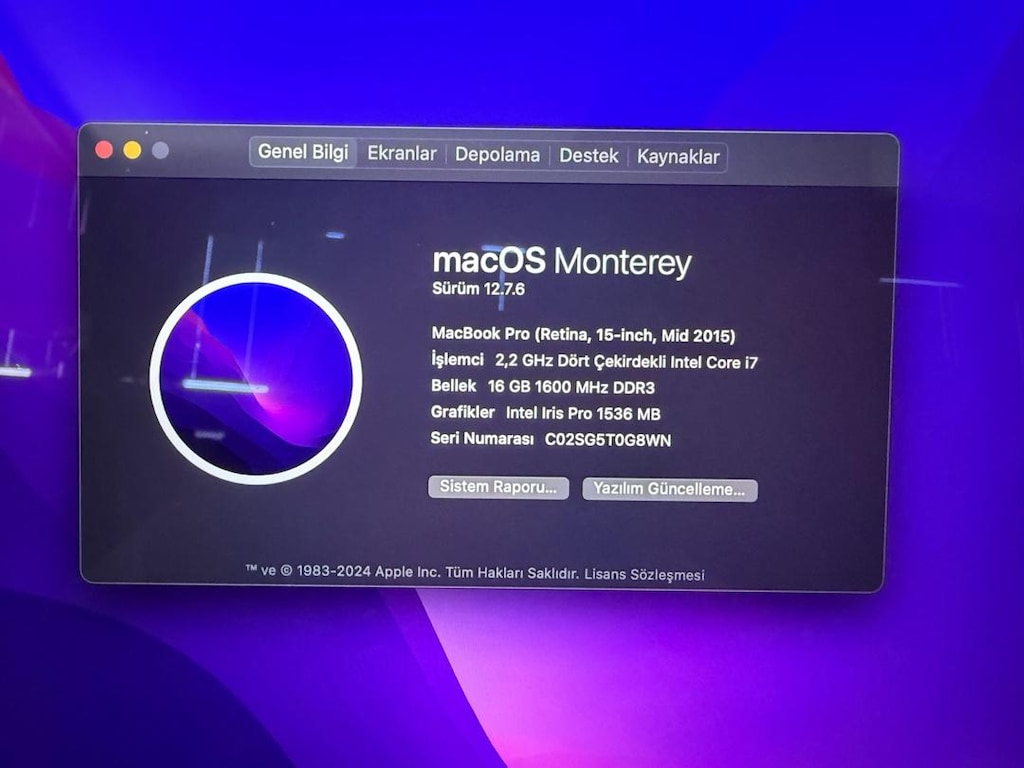 MacBook pro 2015 15 ınch - 4