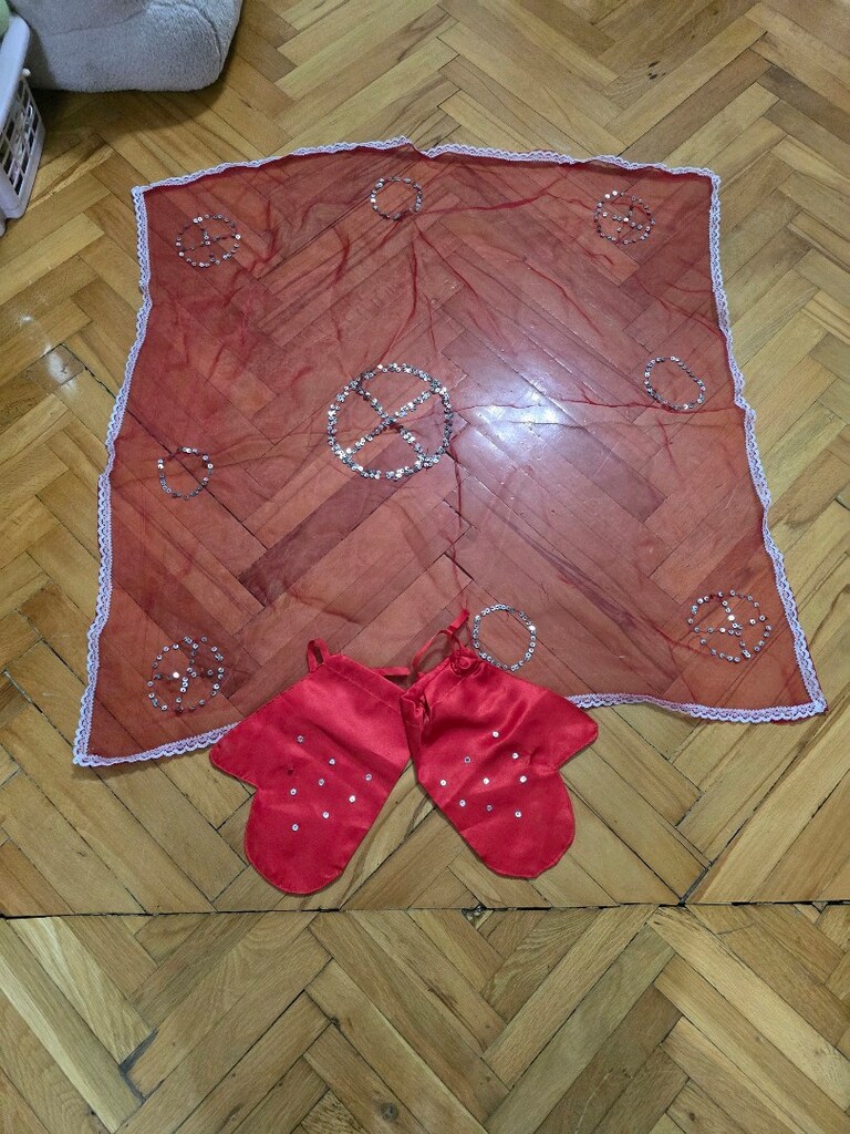 kına başörtüsü ve eldiveni - 3