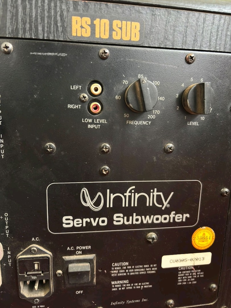 Infinity aktif/powered subwoofer bas hoparlörü - 3
