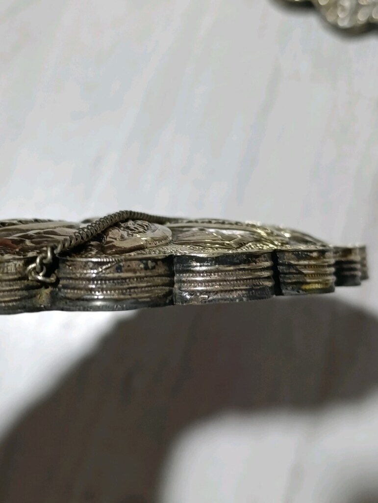 900 Ayar 18 cm zinciri gümüş Duvar, küstüm, Gelin aynası - 5