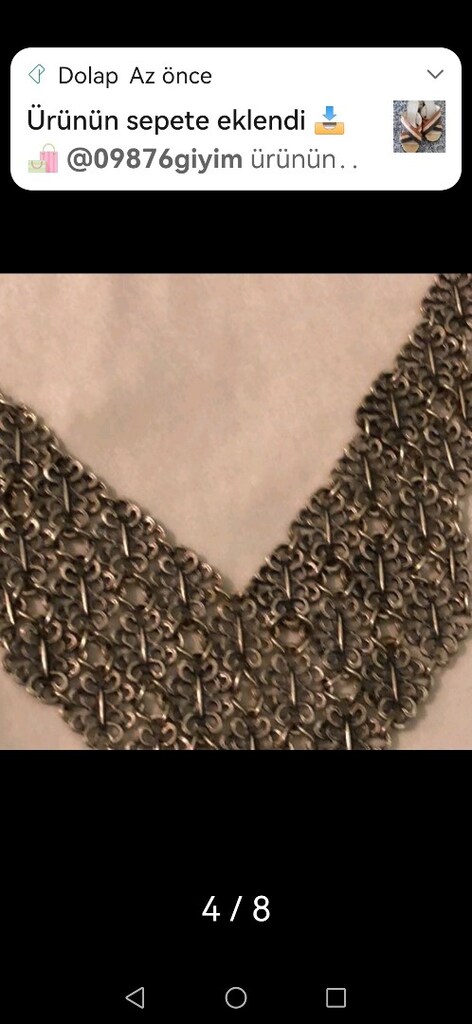 Gümüş antika gerdanlık - 5