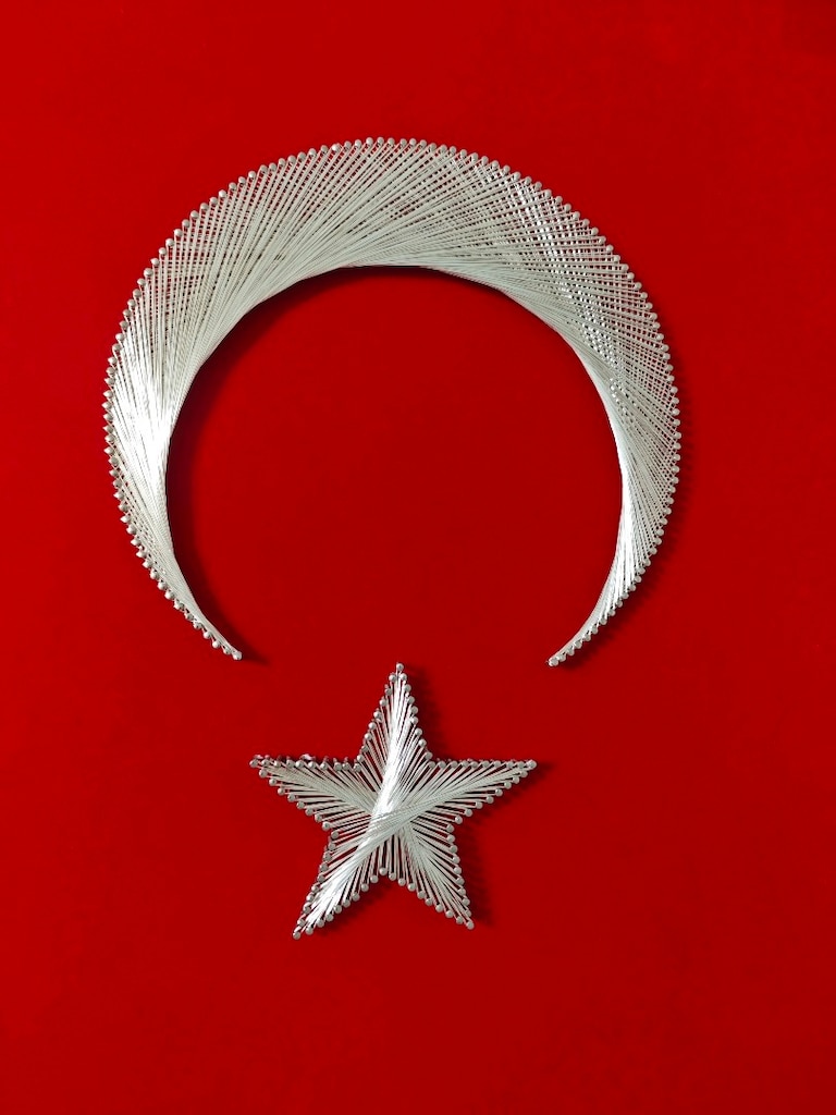 Türk Bayrağı Filografi 40×60 Sıfır Ürün - 6