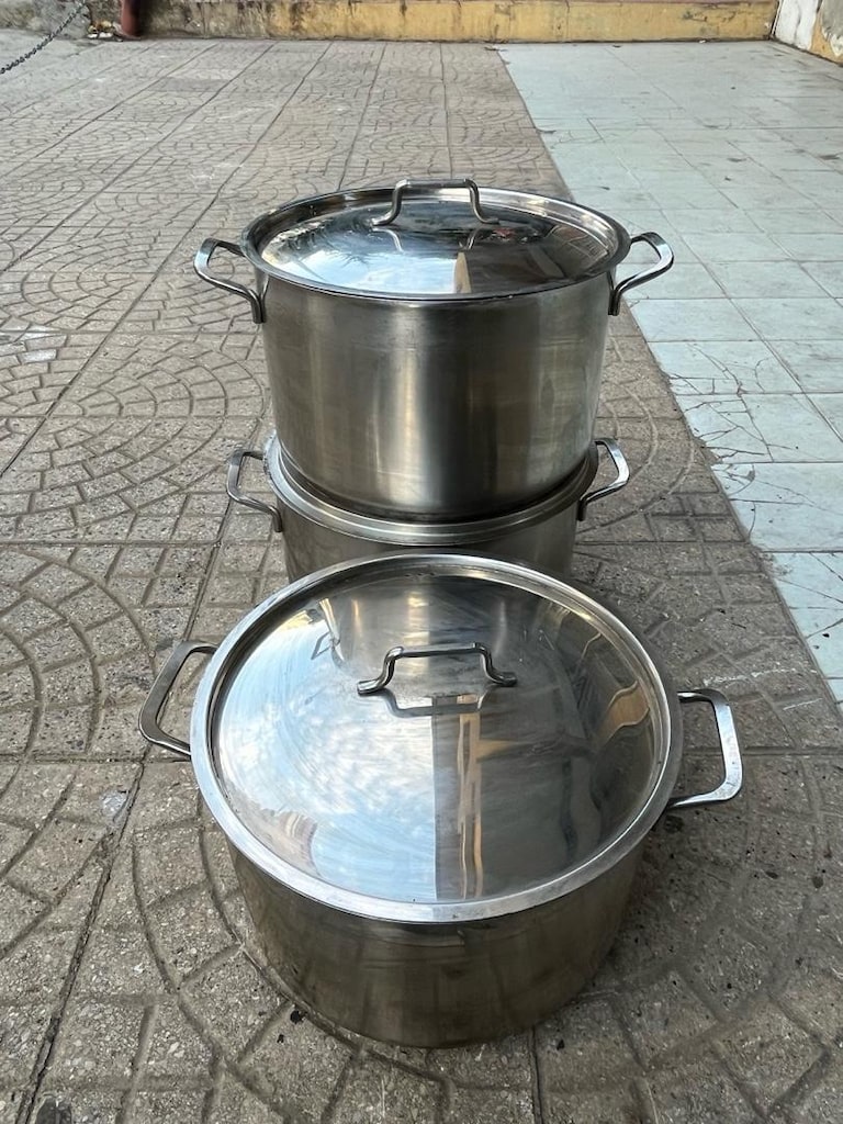 SİLİNDİRİK TENCERE 28x18 METROCHEF MARKA PASLANMAZ TENCERE - 4