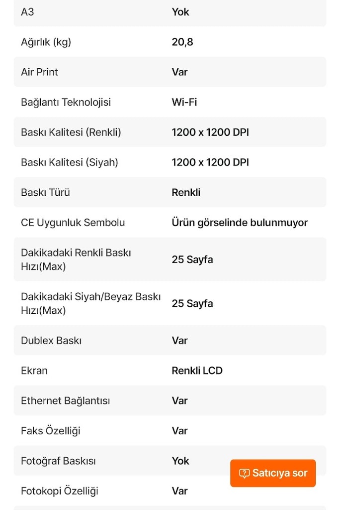 Canon I-Sensys MF667CDW, Renkli Lazer Yazıcı, Tarayıcı, Fotokopi, Fax, - 3
