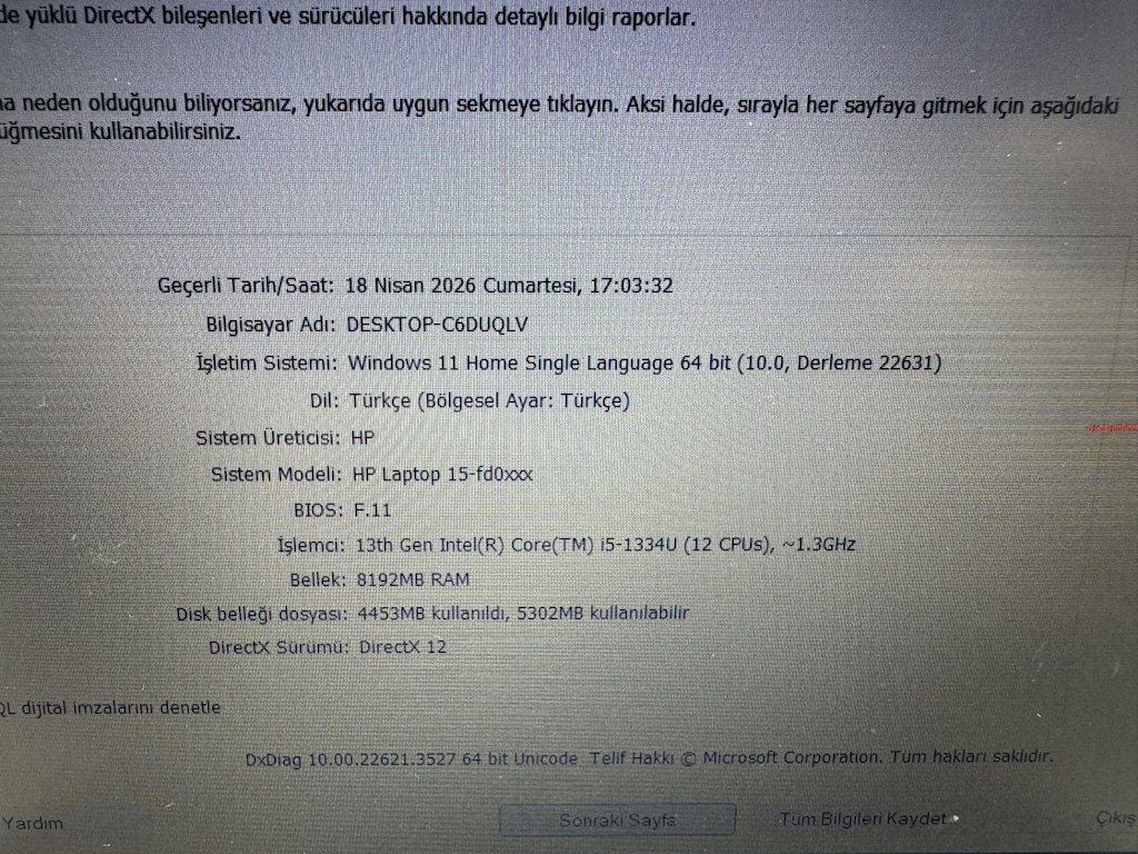 HP ELİTBOOK İ5 13. NESİL 8 GB RAM 512 NVME - 6