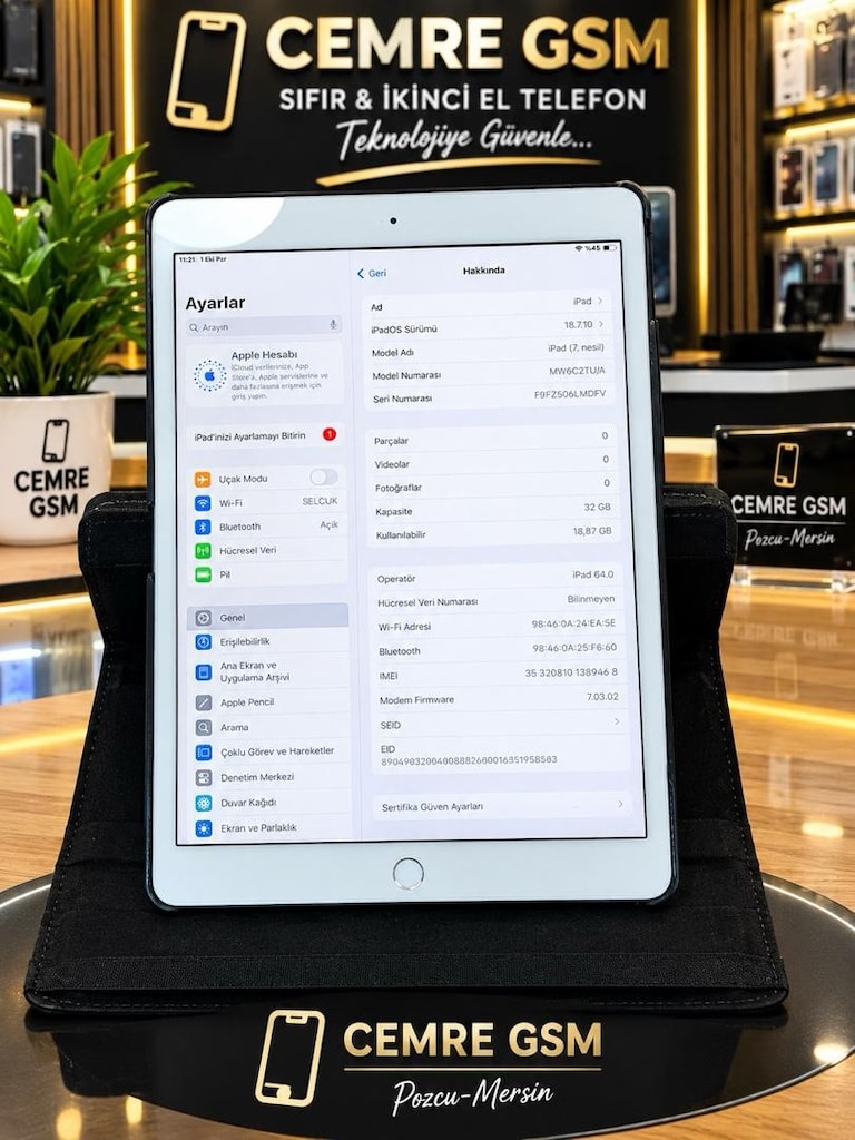 iPAD 7. NESİL 32 GB SİM KARTLI ORJINAL KILIF ŞARZ HEDİYEMİZ KAMPANYA - 4