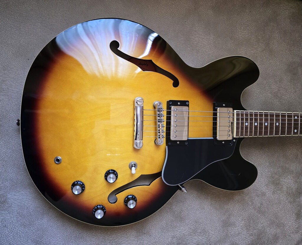 EPIPHONE ES-335 SEMI HOLLOW BODY VINTAGE SUNBURST ELEKTRO GİTAR - 2