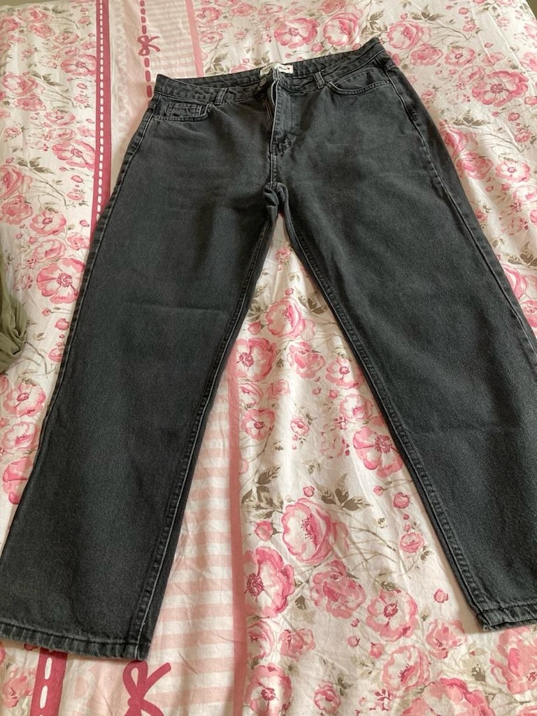 mom jean koton pantolon