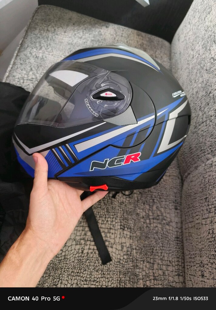 ncr kask sıfır çene açılır güneş gözlüklü kask takaslara açık - 2