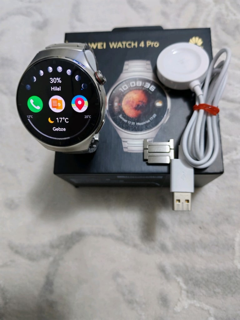 Huawei watch 4 pro titanyum kasa Titanyum Kordon - 5