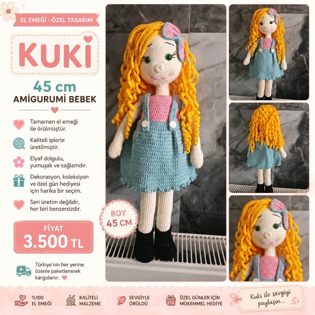 El emeği göz nuru Kuki bebek - 2