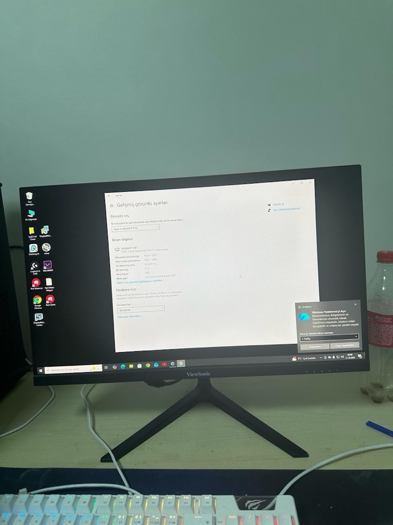 Viewsonic 23.8" VX2418-P-MHD 165Hz 1ms HDMI Dp Va Fhd Adaptive Sync Ga - 3